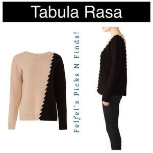 Tabula Rasa |‎ Women's Dante Sweater Camel and Black Knit - Size Small